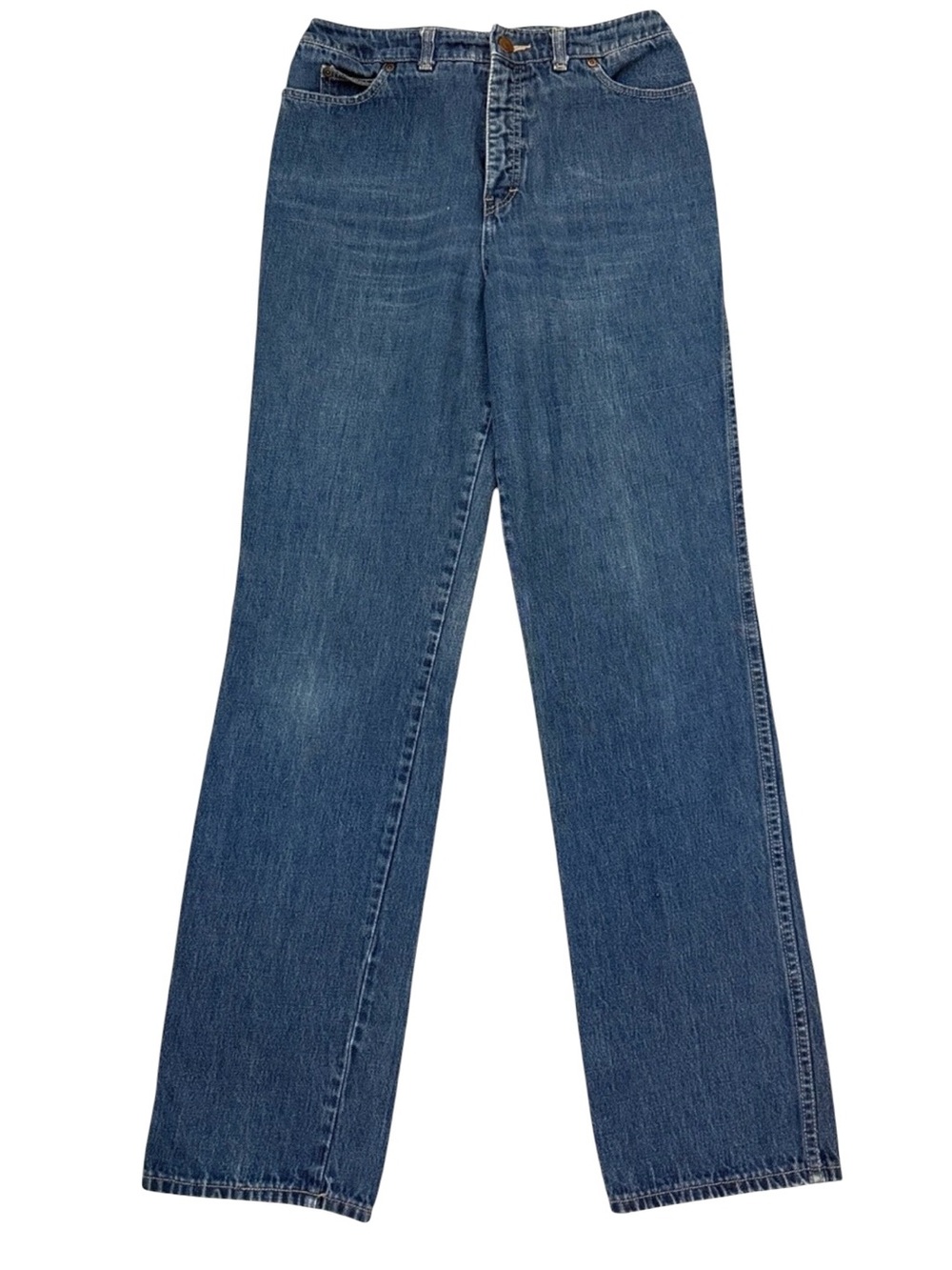 Vintage 80s Calvin Klein Jeans Womens 14 29x33 High Rise Straight Made in USA